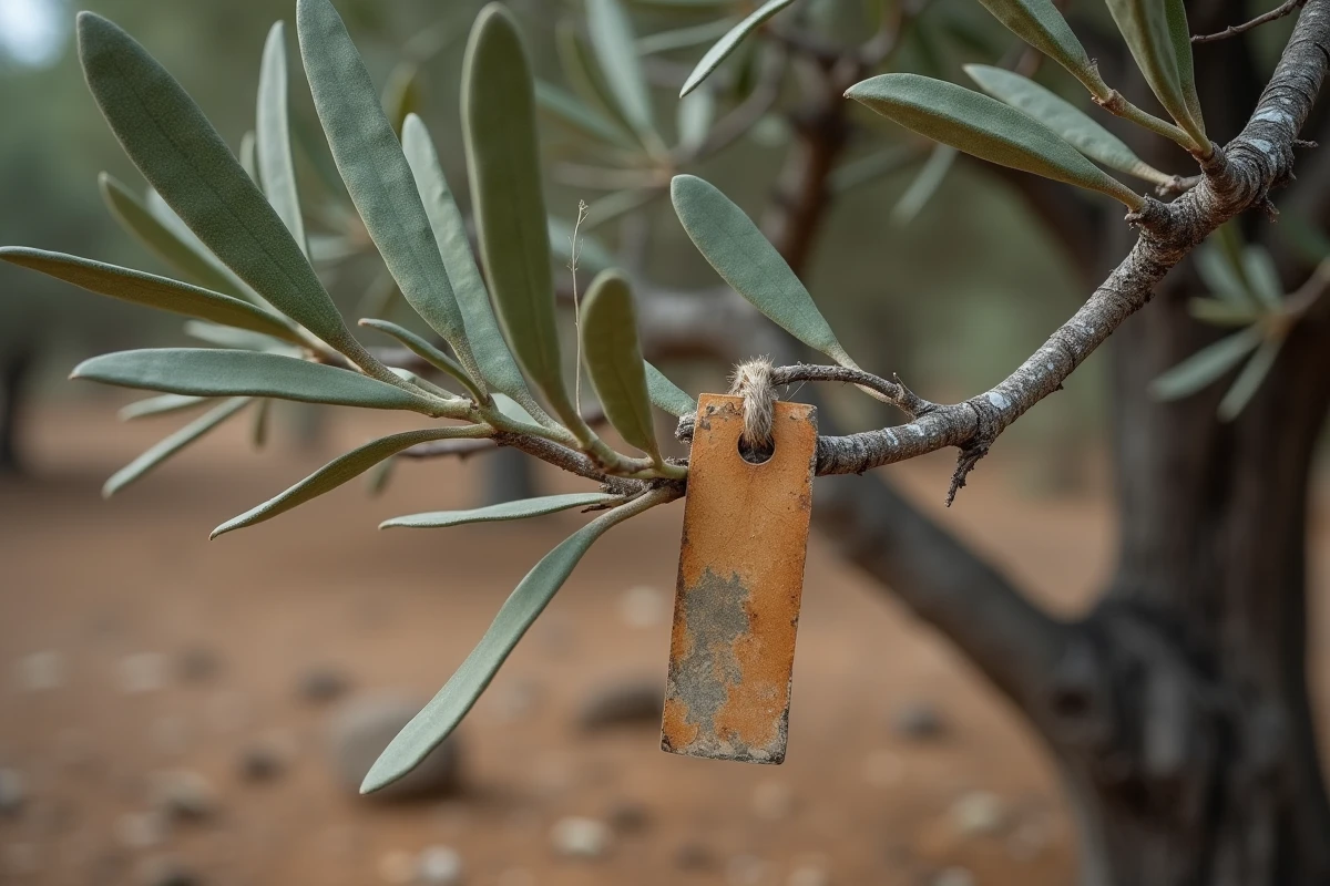 Gros plan sur une branche d